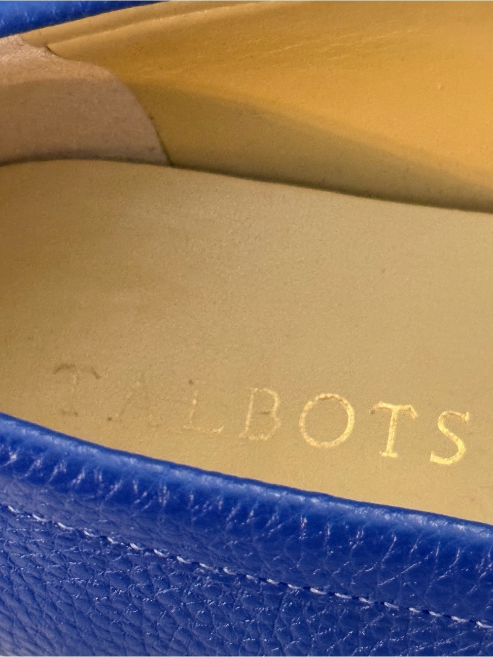 Talbots Royal Blue Braided Bit Leather Loafers Flats 9 - Picture 3 of 11